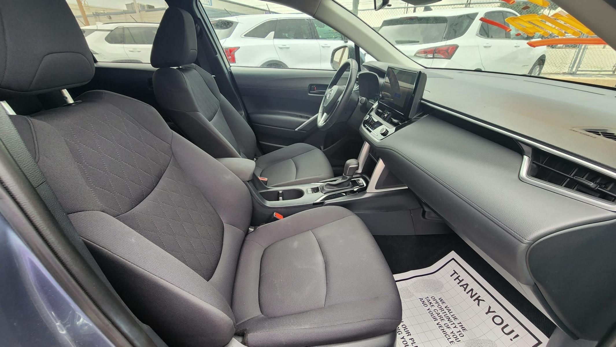 2023 Silver Toyota Corolla Cross LE (7MUCAAAGXPV) with an 2.0L L4 DOHC 16V engine, CVT transmission, located at 1842 Wirt Road, Houston, TX, 77055, (713) 973-3903, 29.805330, -95.484787 - Photo #12